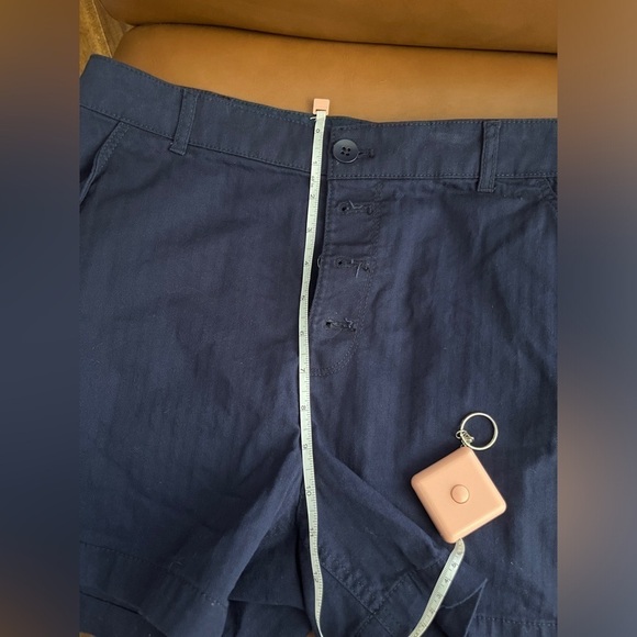 OLD NAVY High Rise Navy Blue Button Fly Shorts Size 12 - Picture 10 of 12